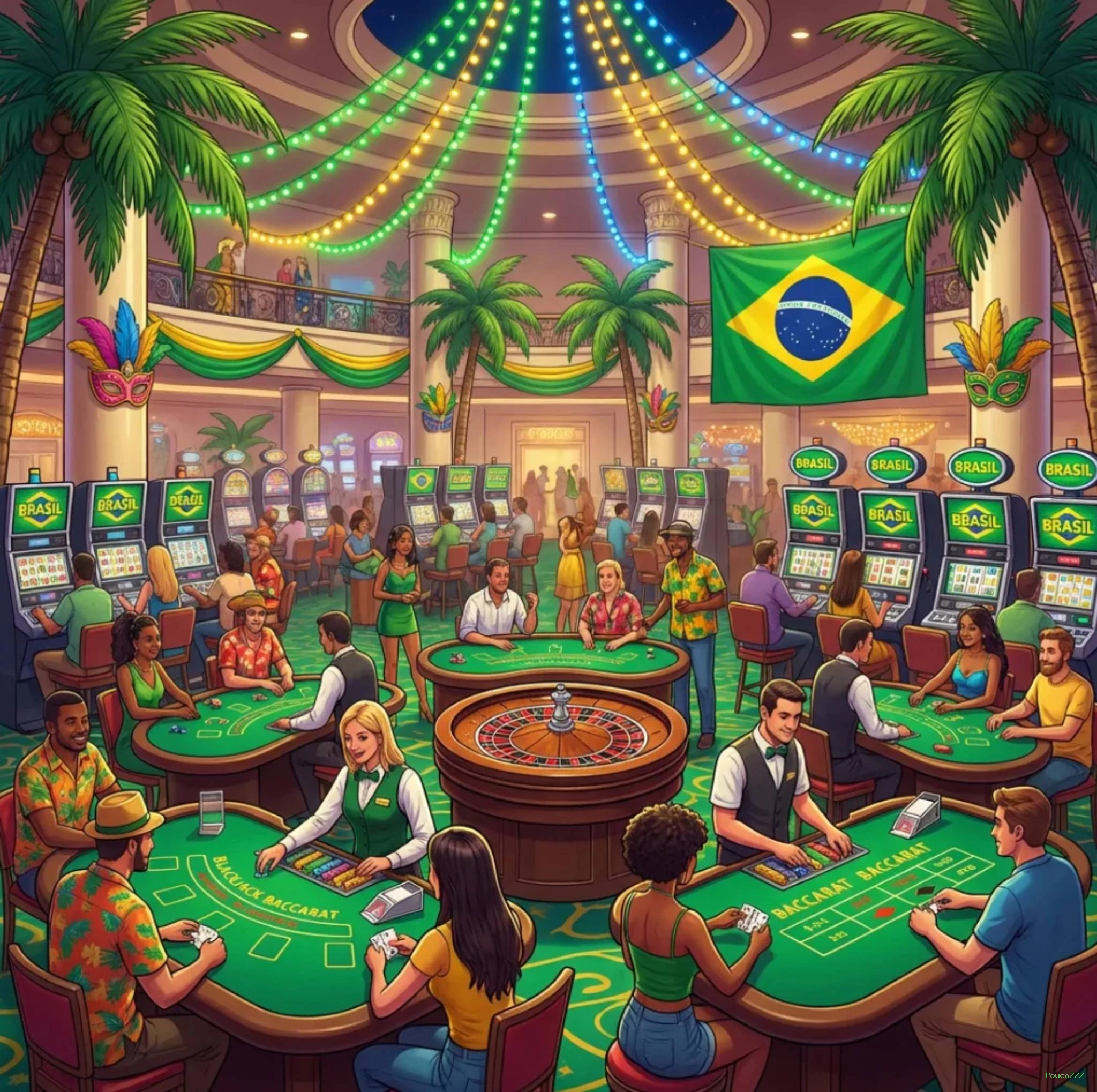 Imagem promocional da Pouco777 mostrando a plataforma e suas vantagens